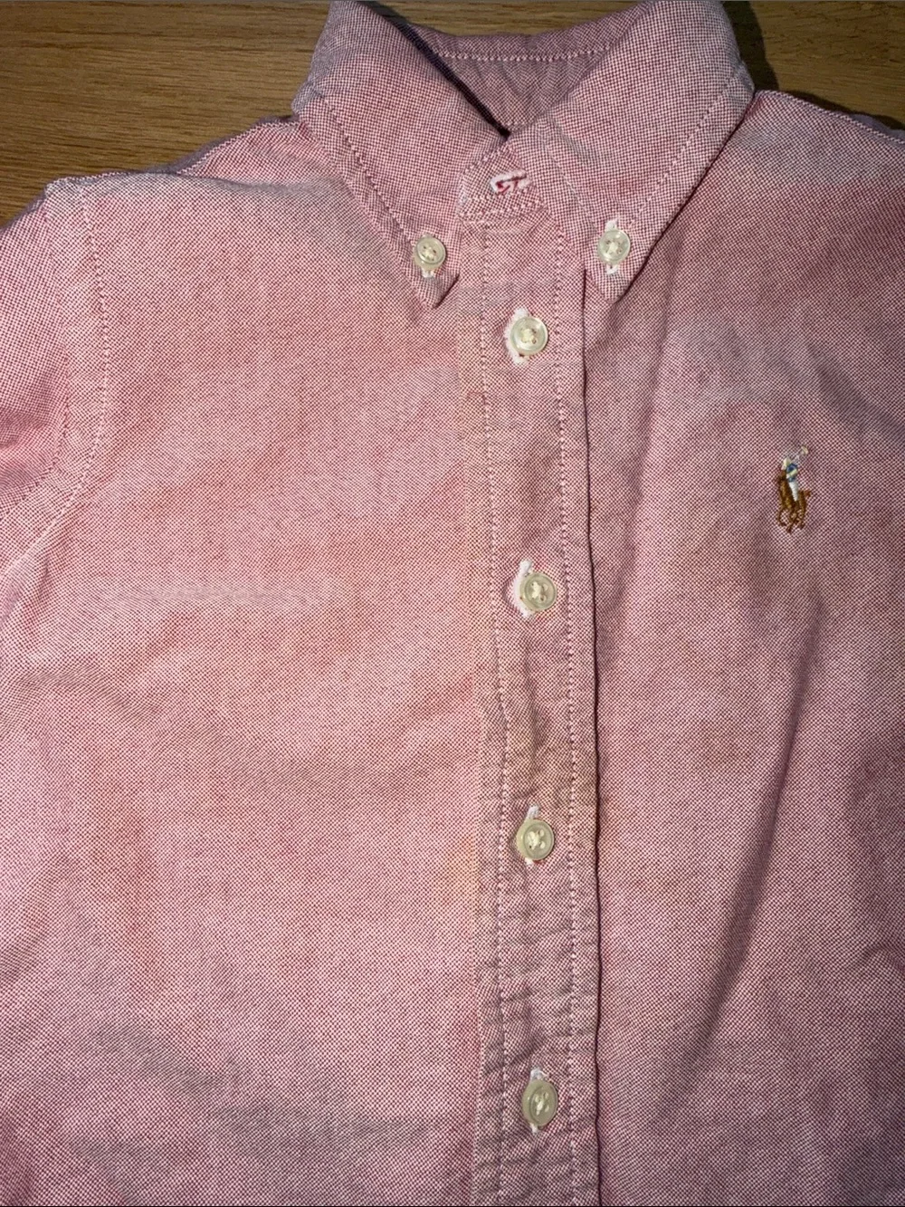 Ralph Lauren Boys Pink Oxford Button-Down Shirt sz 12 mos